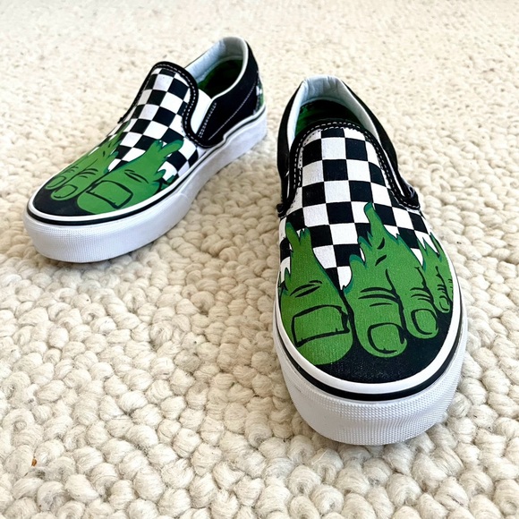 Vans Other - Vans X Marvel Incredible Hulk Slip On Sneakers, Men’s 4.5